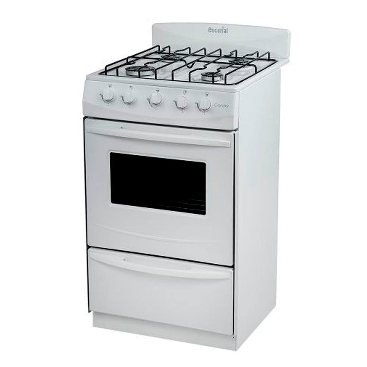 Cocina A Gas Escorial Candor S2 Color Blanco Gas Natural
